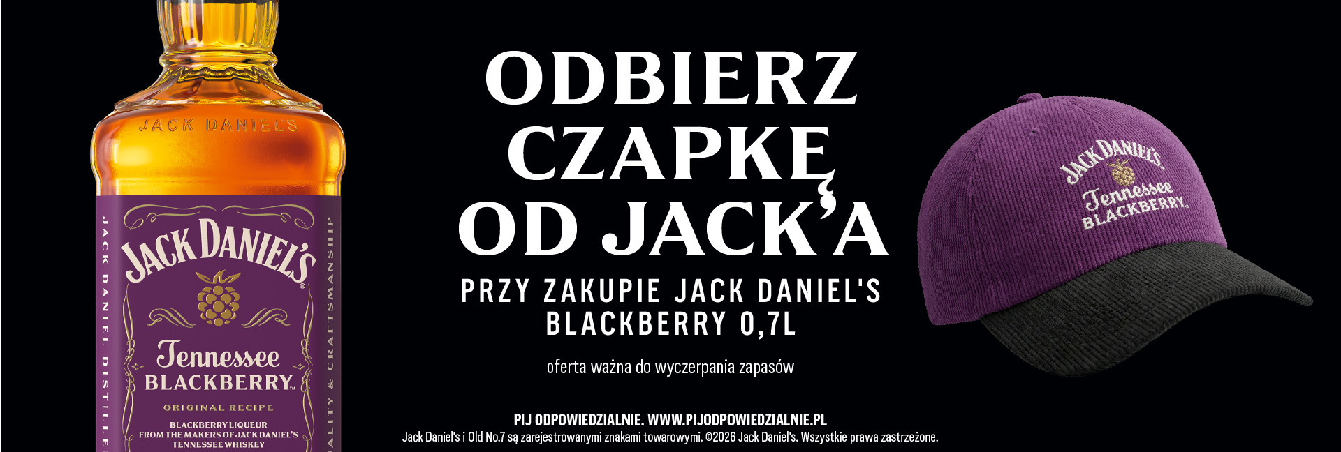 CZAPKA JACK DANIEL'S BLACKBERRY